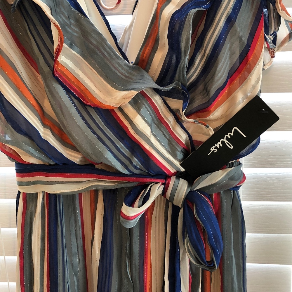 Multi Stripe Jumpsuit - Picture 3 of 4